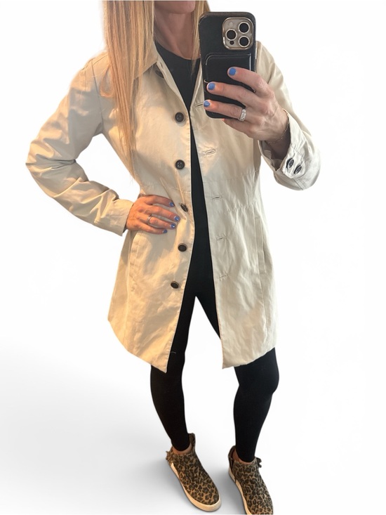 Eddie Bauer Jackets & Blazers - NWOT - Eddie Bauer Light Cream Button-Front Trench Coat